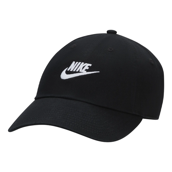 Кепка Nike Futura Washed Club Cap 'Black', черный кепка меч dad cap washed bloom apple red
