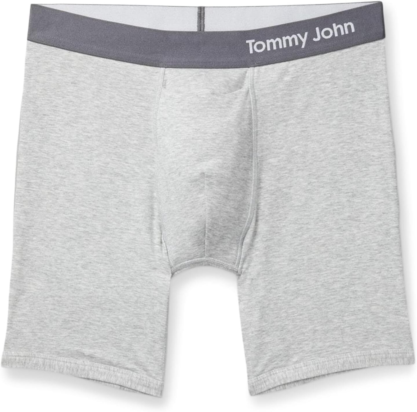 

Прохладные хлопковые трусы-боксеры средней длины 6 дюймов Tommy John, цвет Heather Grey