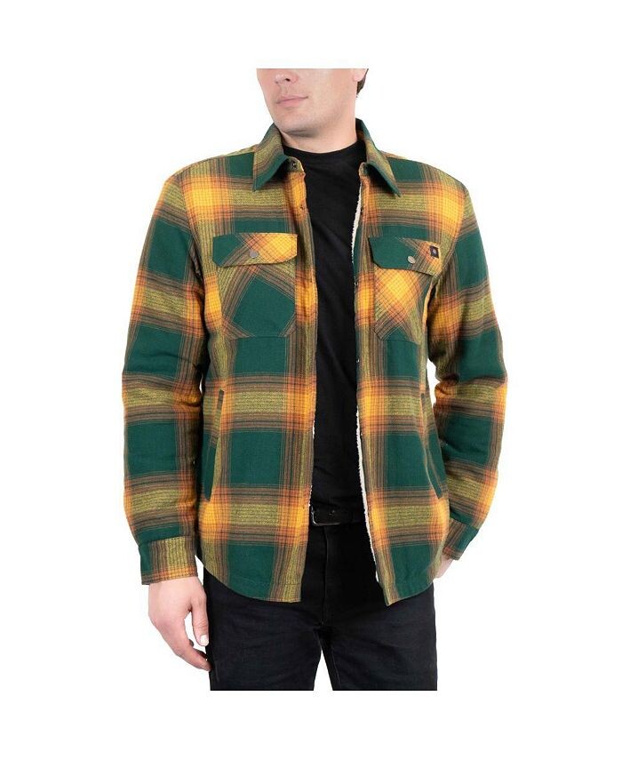 

Мужская куртка-рубашка Tough Motha Mountain and Isles, цвет Shadow green plaid