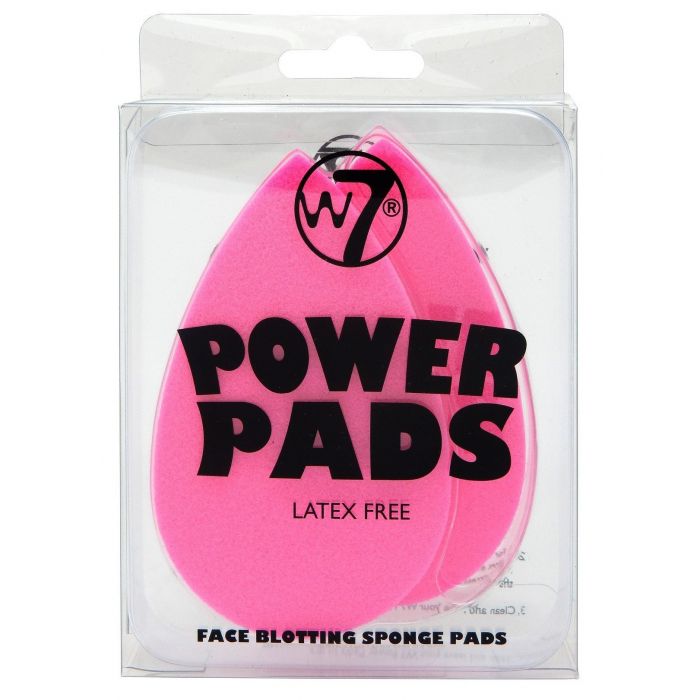 

Спонж Power Pads Esponjas de Limpieza de Rostro W7, Rosa