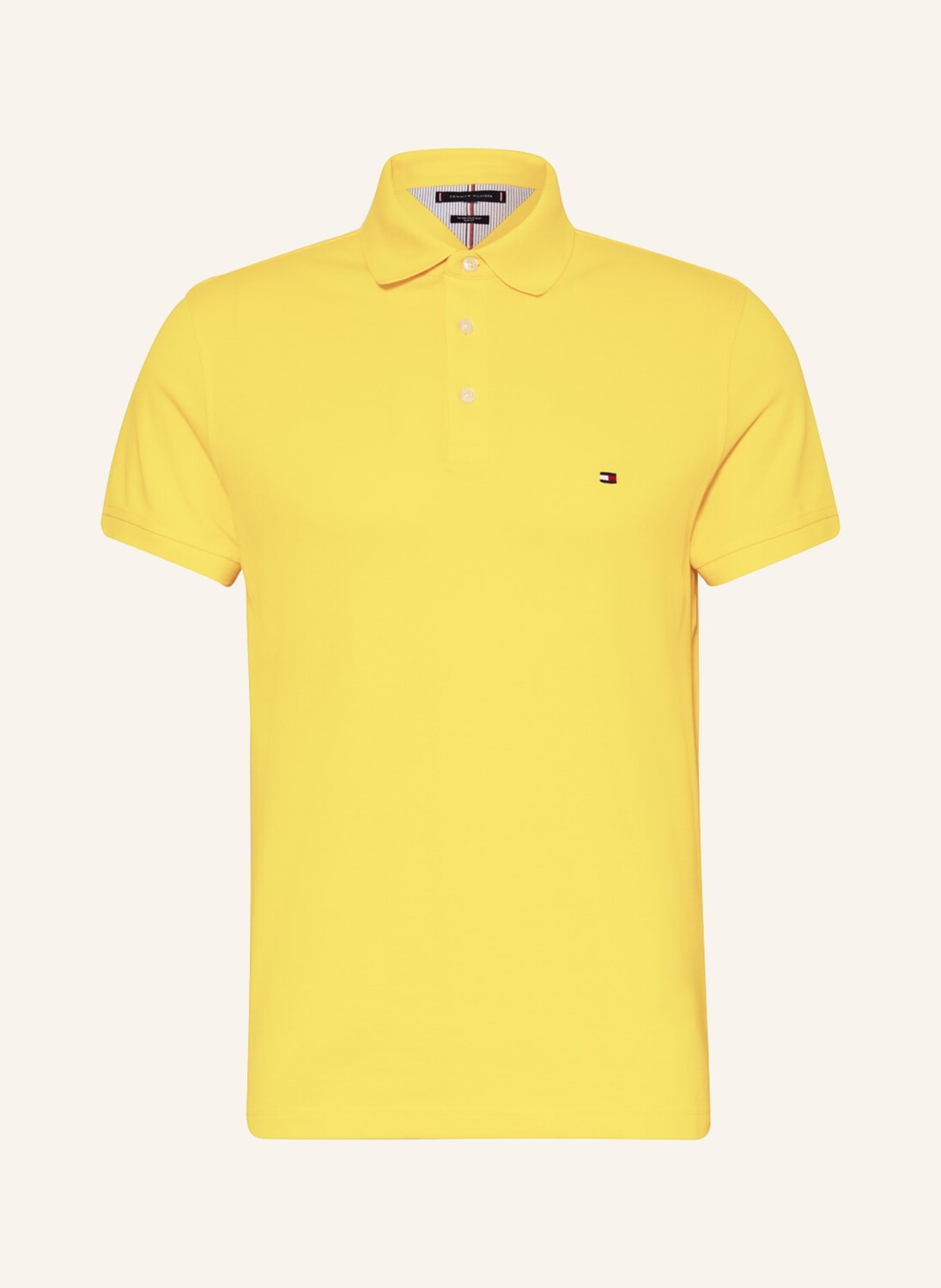 

Рубашка поло TOMMY HILFIGER Piqué Slim Fit, желтый