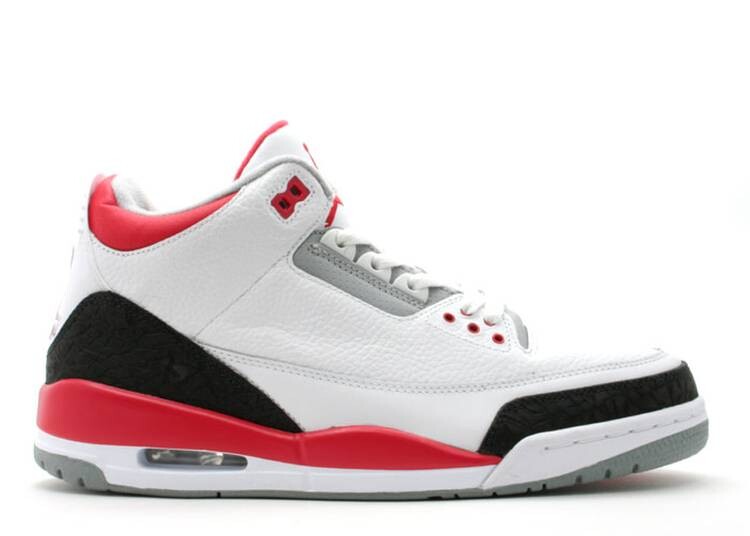 

Кроссовки AIR JORDAN 3 RETRO 'FIRE RED' 2007, белый