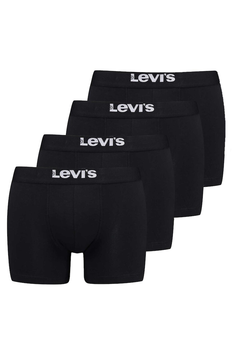 

Боксеры с логотипом на поясе, 4 пары Levi'S, черный