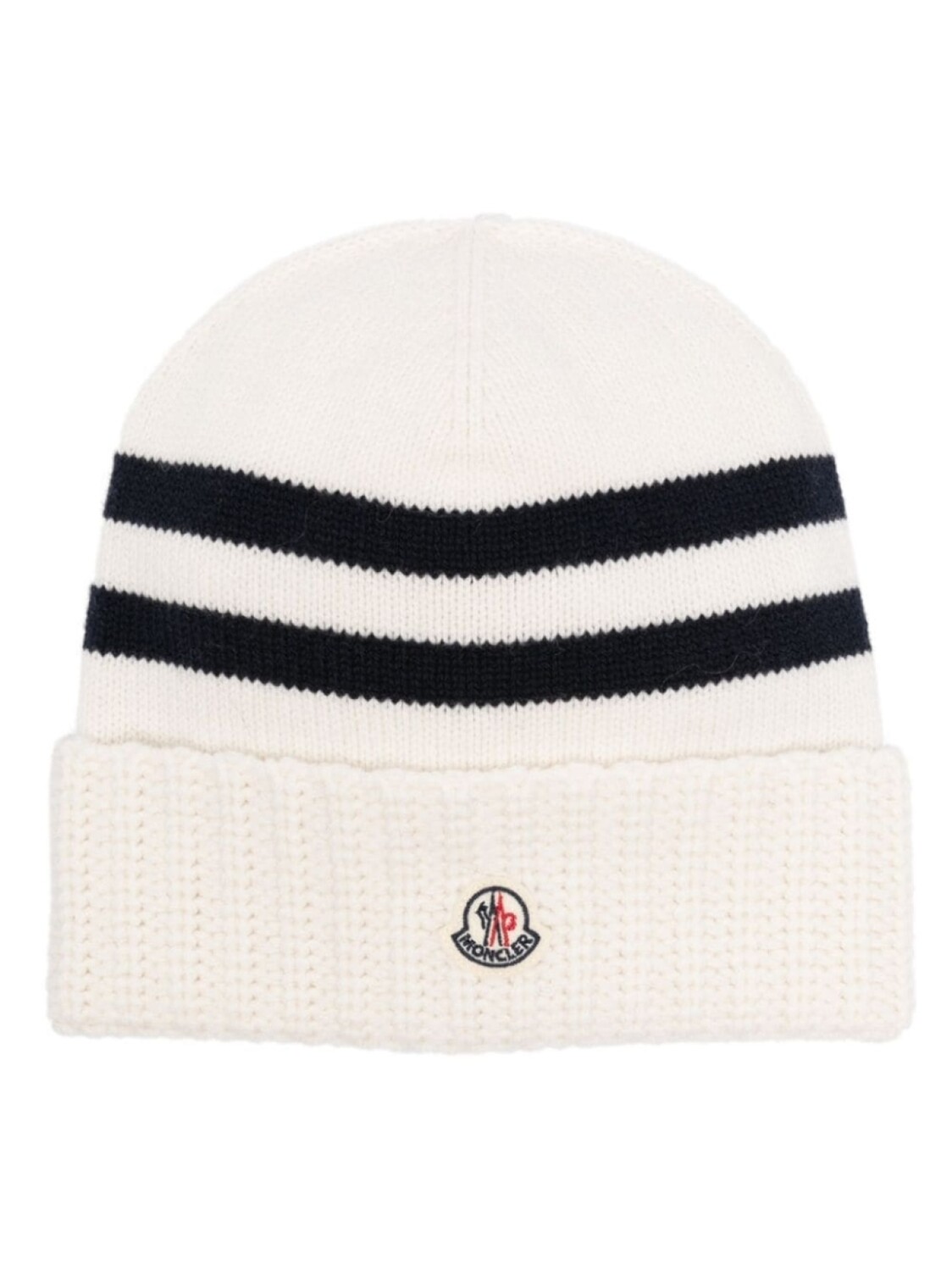 

Moncler шапка бини в полоску, белый