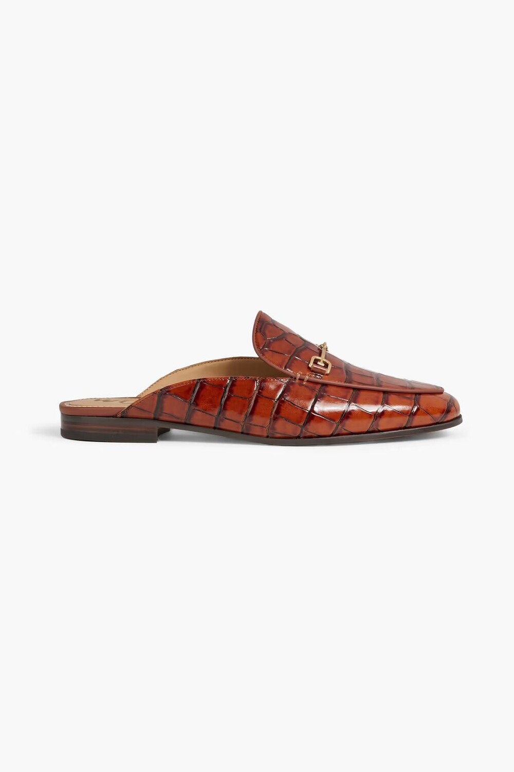 

Слиперы Linnie из кожи с тиснением под крокодила Sam Edelman, цвет Tan