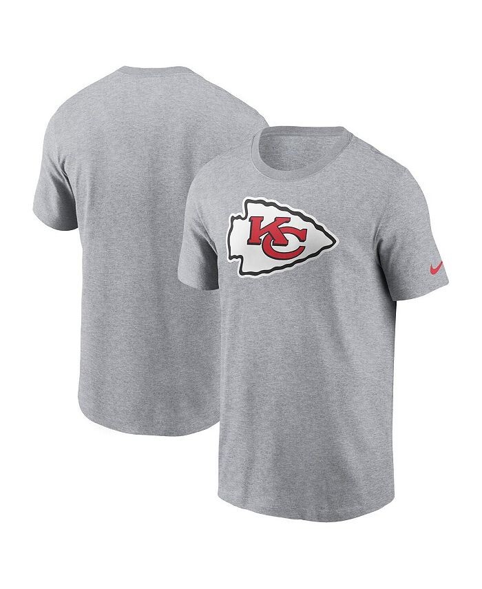 

Мужская серая футболка с логотипом Kansas City Chiefs Essential Nike, серый