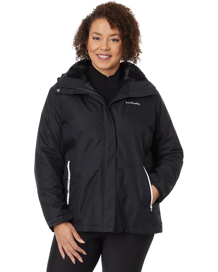 

Куртка Columbia Plus Size Bugaboo II Fleece Interchange, цвет Black/White