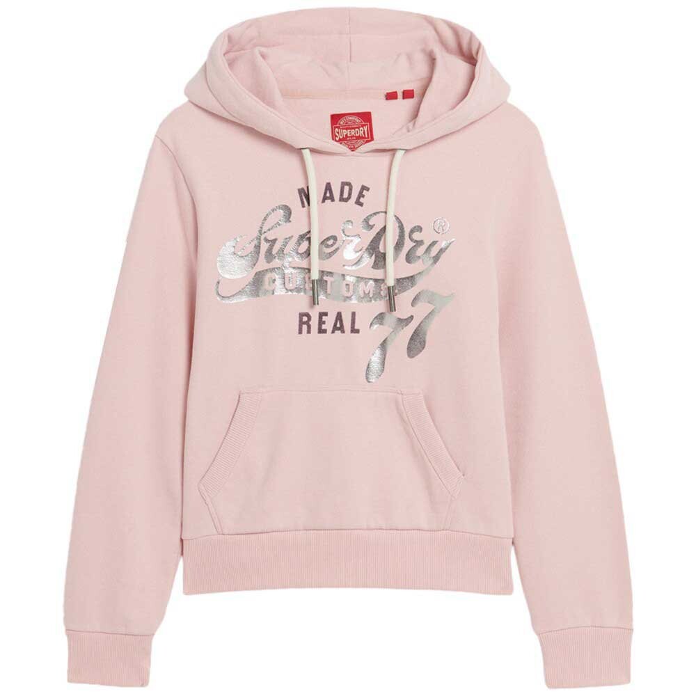 

Худи Superdry Reworked Classic Graphic, розовый
