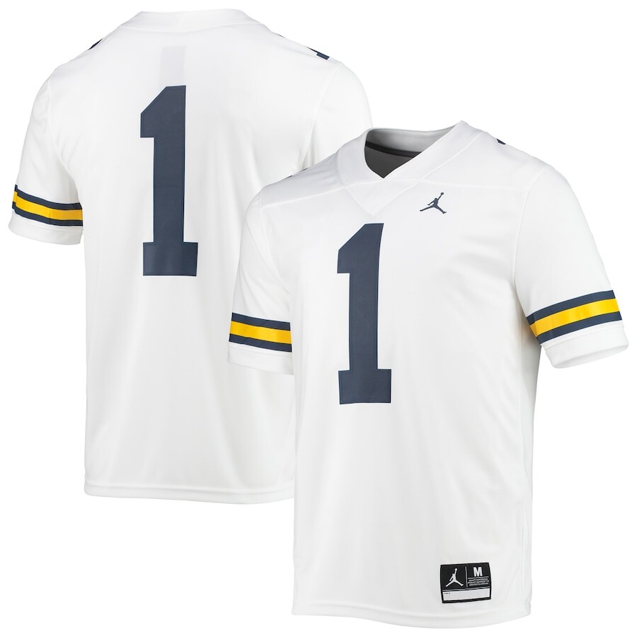 

Джерси Jordan Brand Michigan Wolverines, белый