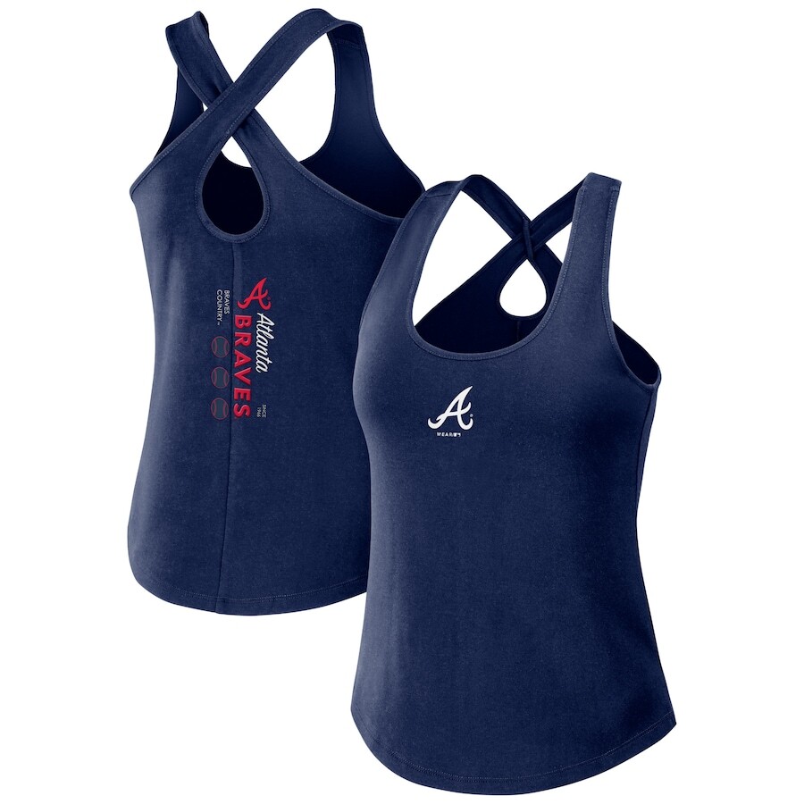 

Топ WEAR by Erin Andrews Atlanta Braves, нави