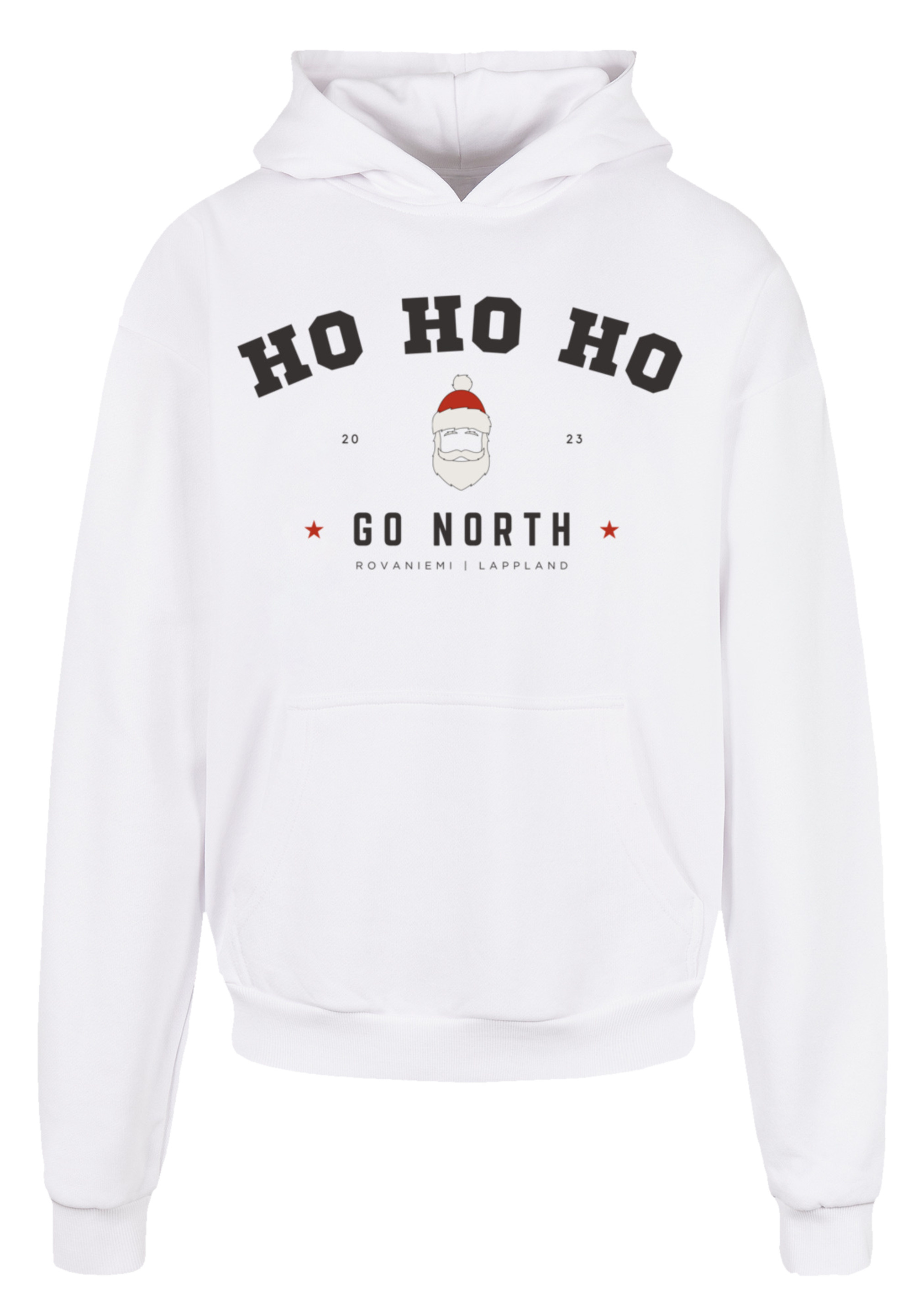 Пуловер F4NT4STIC Ultra Heavy Hoodie Ho Ho Ho Santa Claus Weihnachten, белый