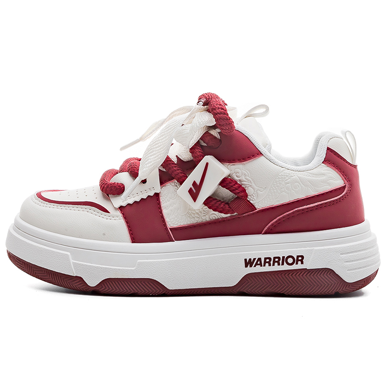 

Кроссовки WARRIOR Skateboarding Shoes Women's Low-top Milky White, белый