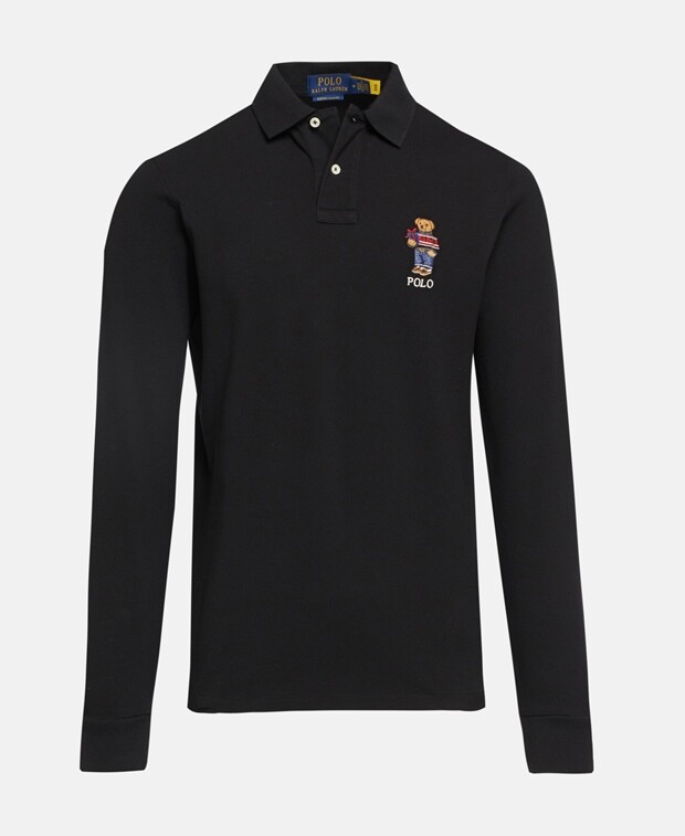 

Рубашка-поло с длинными рукавами Polo Ralph Lauren, цвет Caviar Black