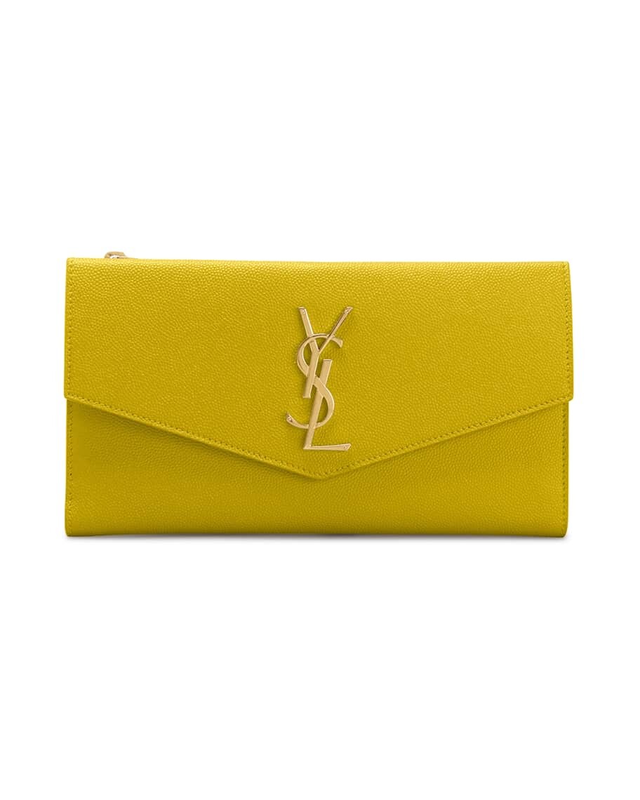 

Кожаный кошелек-конверт YSL Saint Laurent