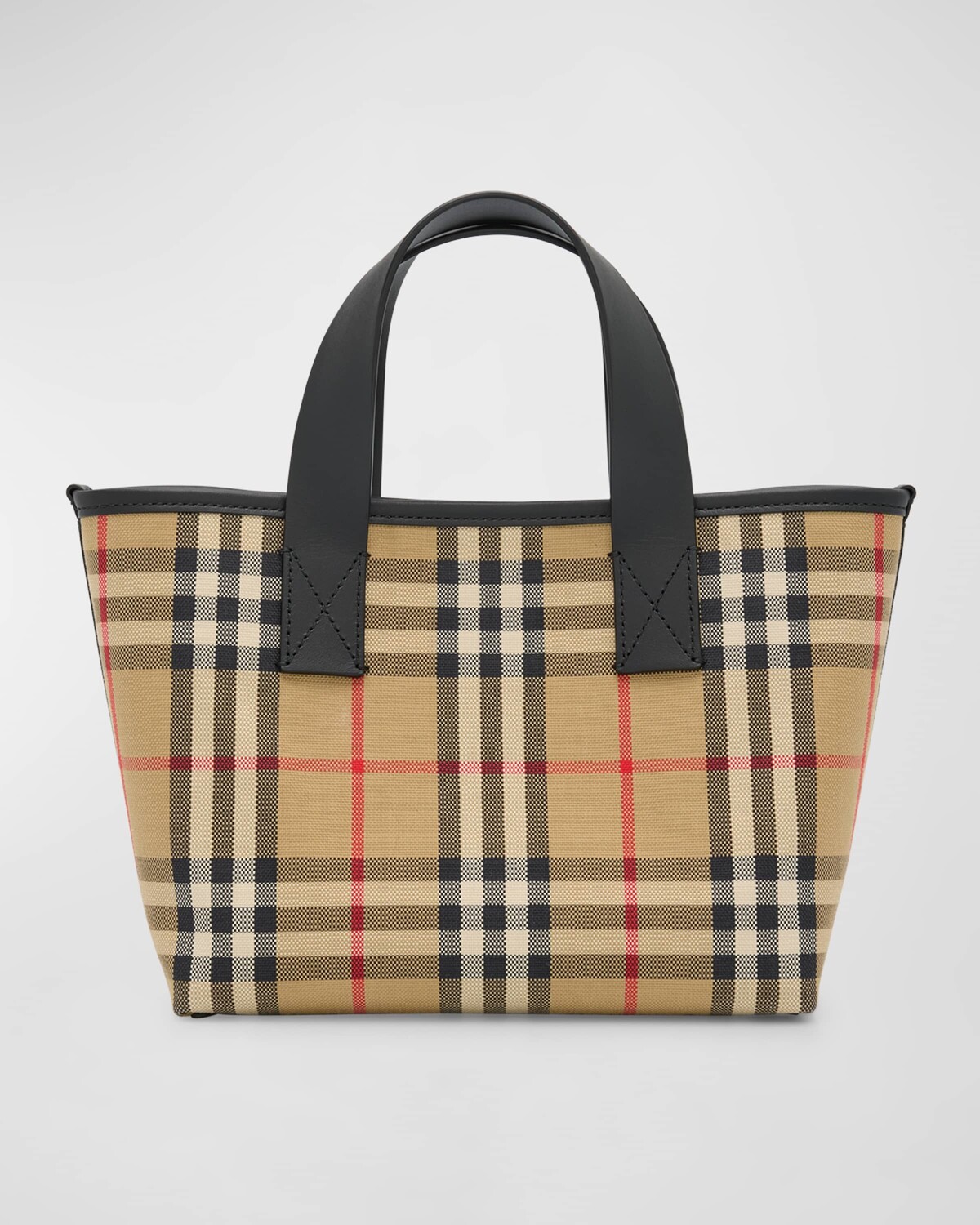 

Детская большая сумка в клетку Burberry, цвет Archive Beige Check