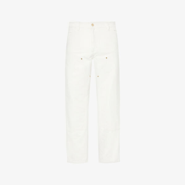 

Прямые джинсы double knee из органического хлопка Carhartt Wip, цвет wax
