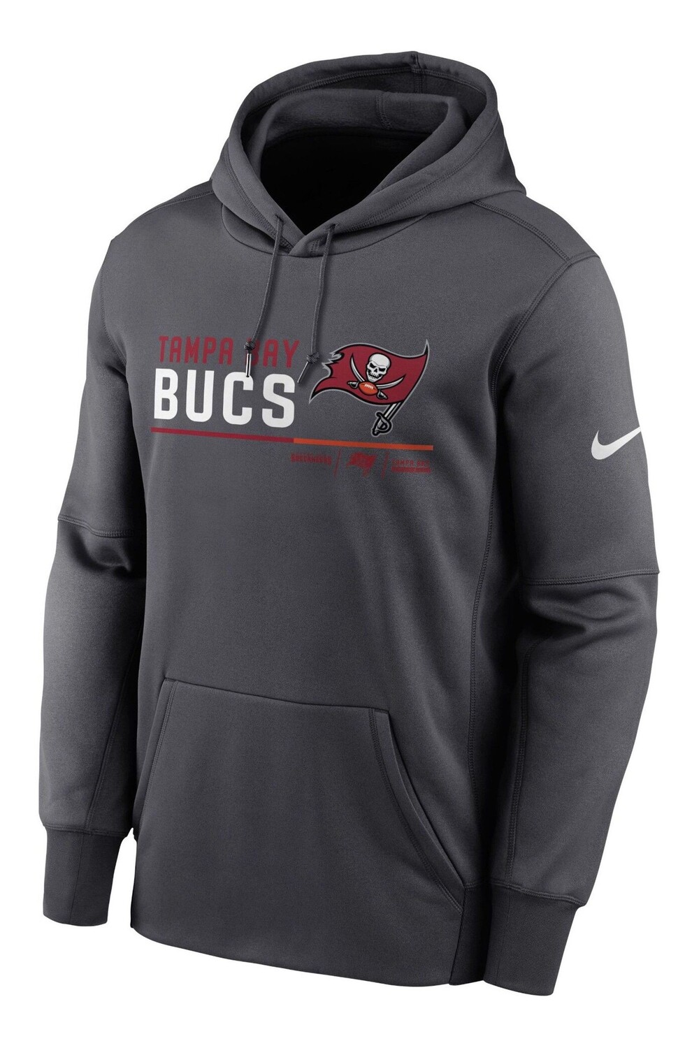 

Термотолстовка Fanatics Tampa Bay Buccaneers надеваемая через голову Nike, серый