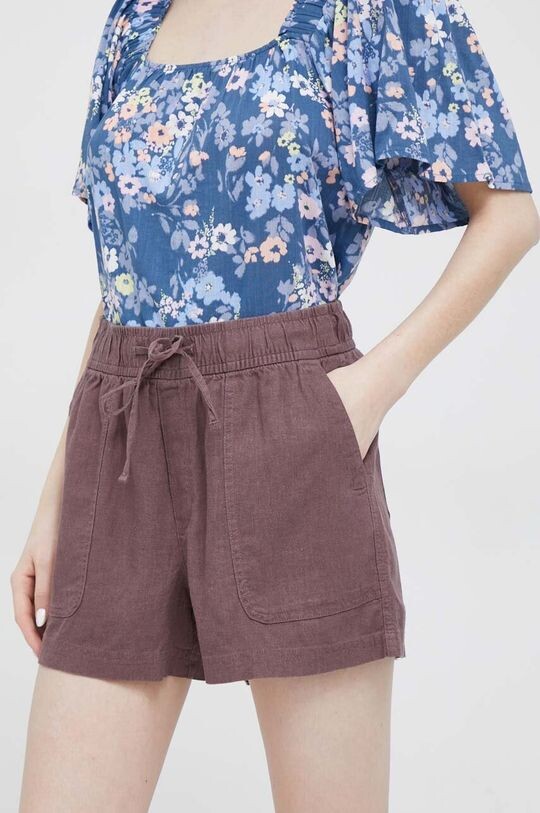 

Льняные шорты GAP Gap, бордовый