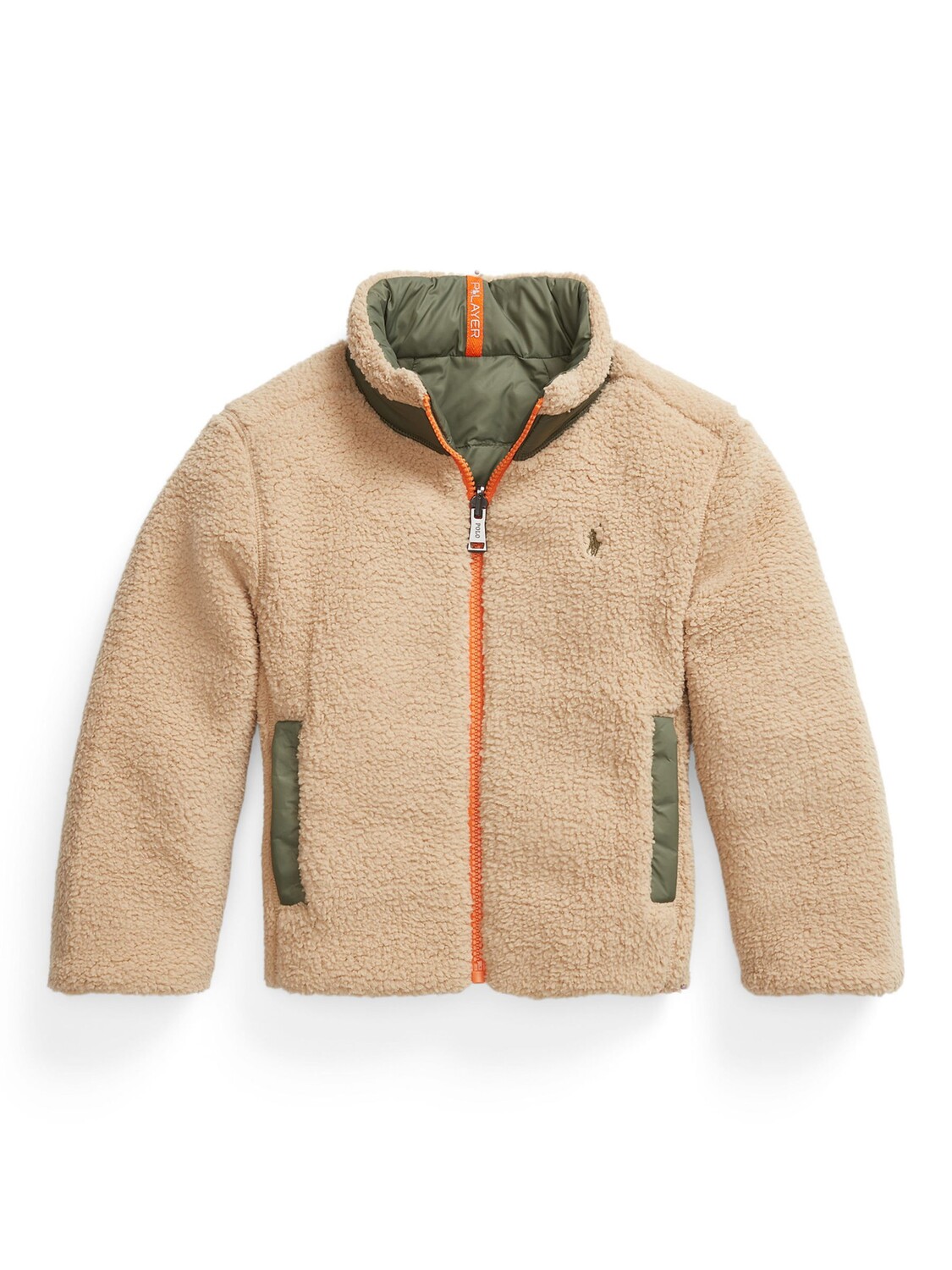 

Детская двусторонняя куртка Ralph Lauren, кэмел/садовая тропа
