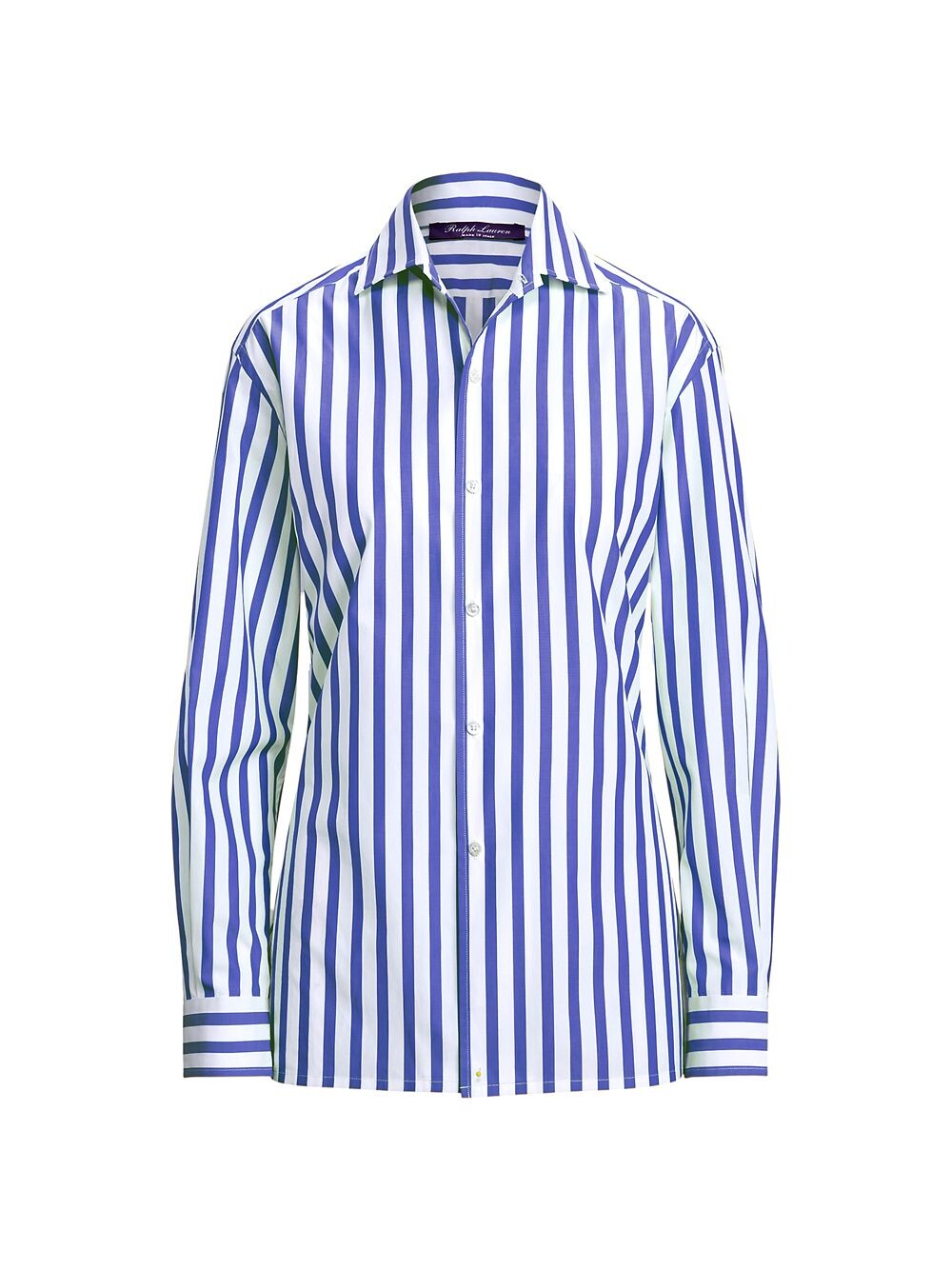 

Полосатая рубашка капри на пуговицах Ralph Lauren Collection, белый