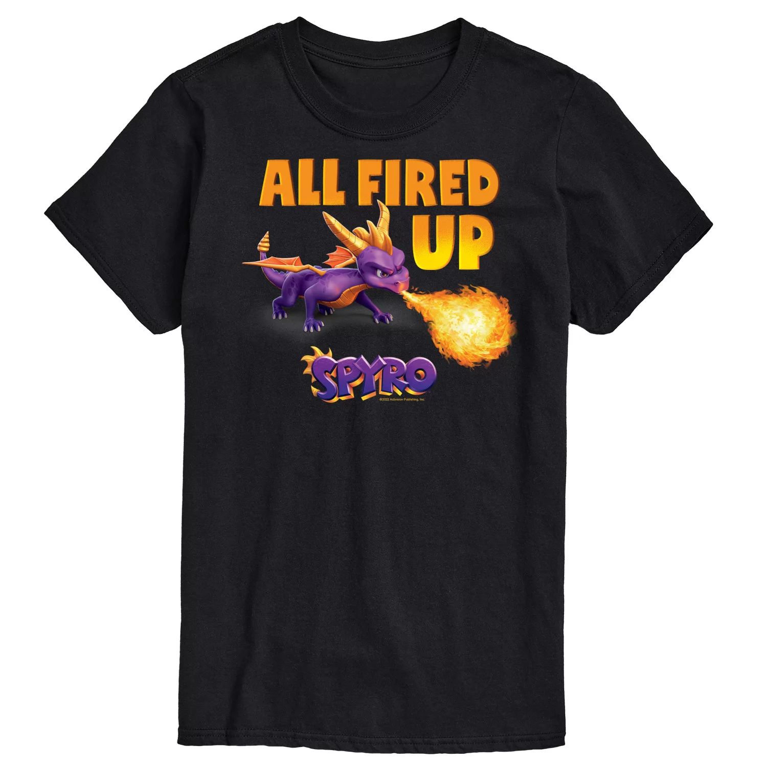 Мужская футболка Spyro All Fired Up Licensed Character