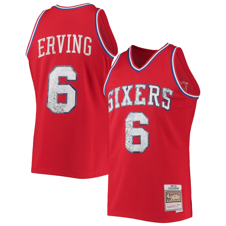 

Джерси Mitchell & Ness Philadelphia 76Ers, красный