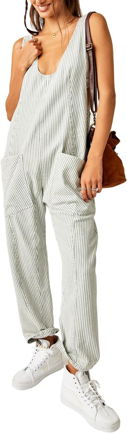 

Джинсы High Roller Railroad Jump Free People, цвет Pillow Talk Stripe