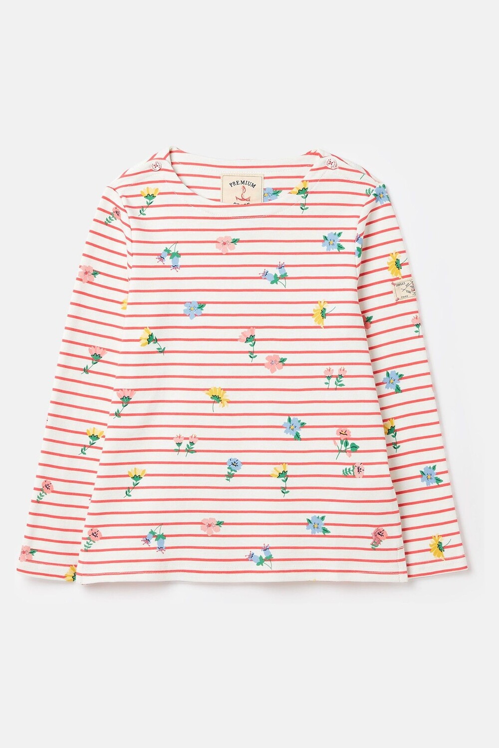 

Топ Harbor с длинными рукавами Joules, розовый