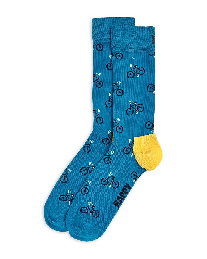 

Носки с велосипедным принтом Happy Socks, синий