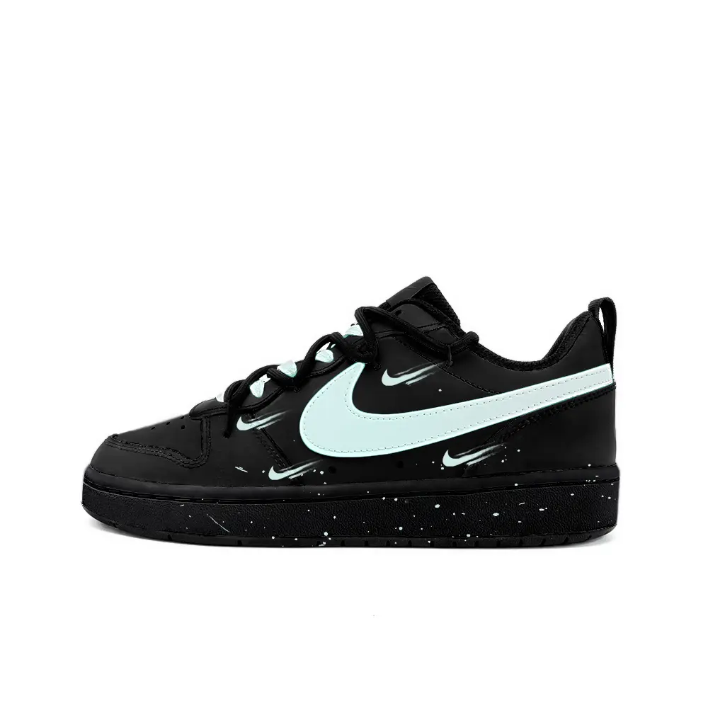 

Кроссовки Nike Court Borough Skateboarding Shoes Women's Low-top Black/Blue, черный