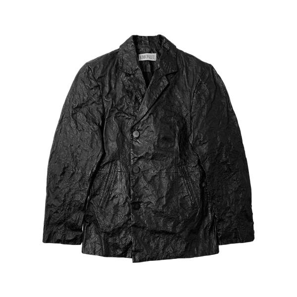 

Куртка strukturierter leder-blazer black black Ximonlee, черный