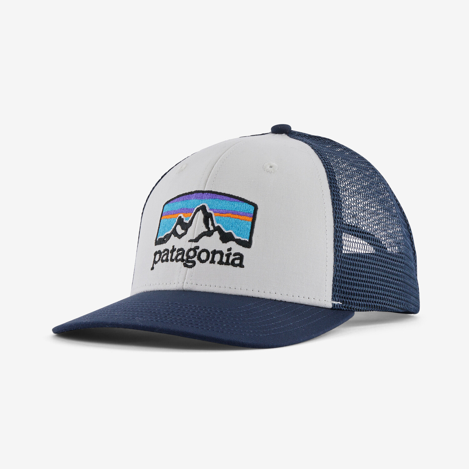 

Кепка дальнобойщика Fitz Roy Horizons Patagonia, цвет White w/New Navy