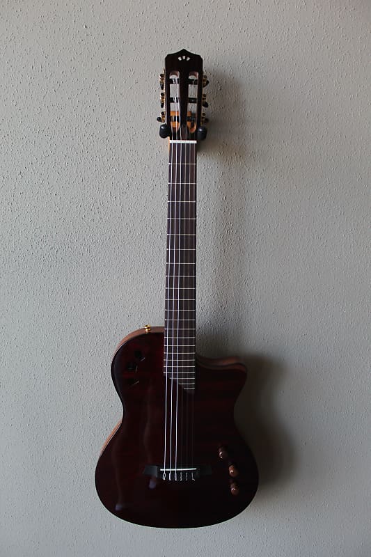 

Акустическая гитара Brand New Cordoba Stage Thinbody Nylon String Acoustic/Electric Guitar - Garnet