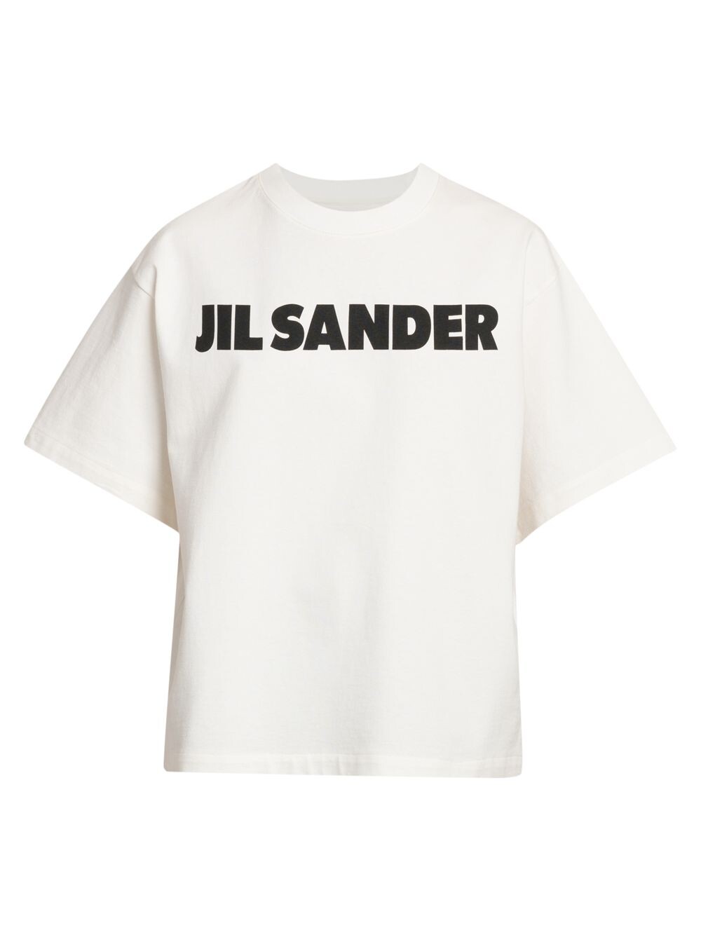

Хлопковая футболка с логотипом Jil Sander, Черный