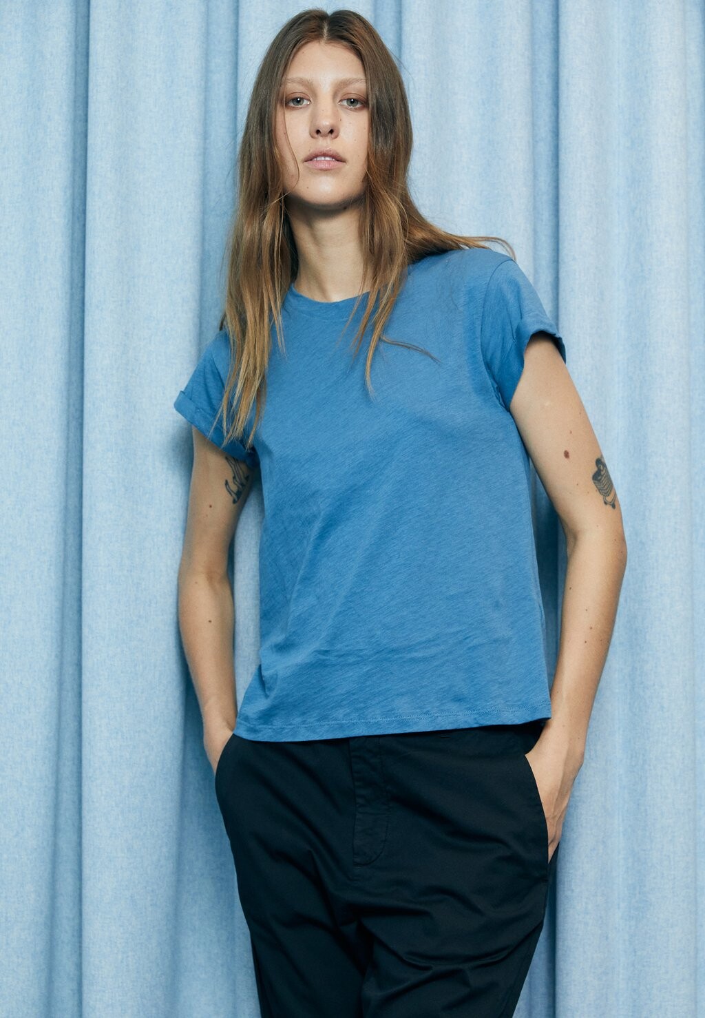 

Футболка Basic AllSaints, синий