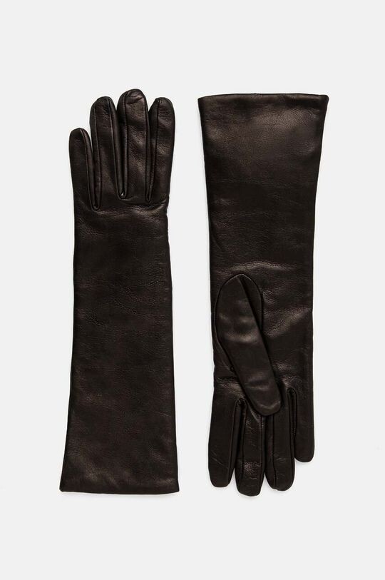 

Кожаные перчатки Weekend Max Mara, черный