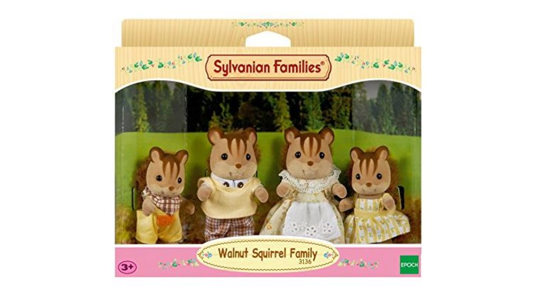 цена Sylvanian Families Семейные забавы белки из орехового дерева, кукла