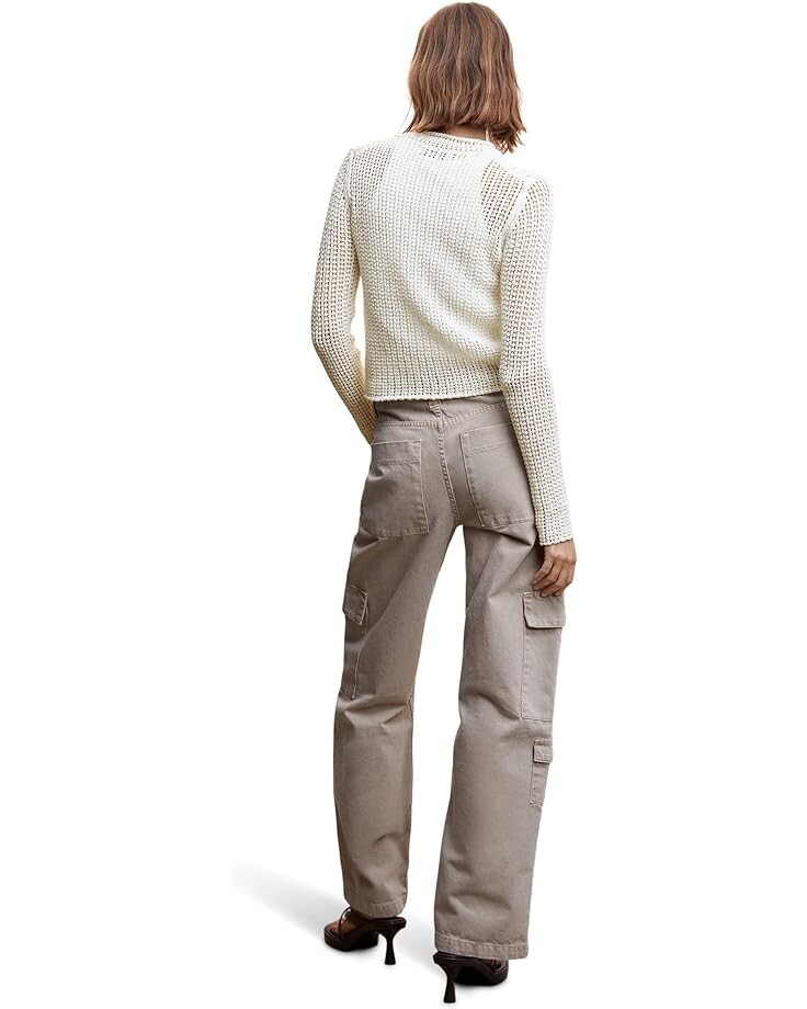 

Свитер MANGO Basket Sweater, белый