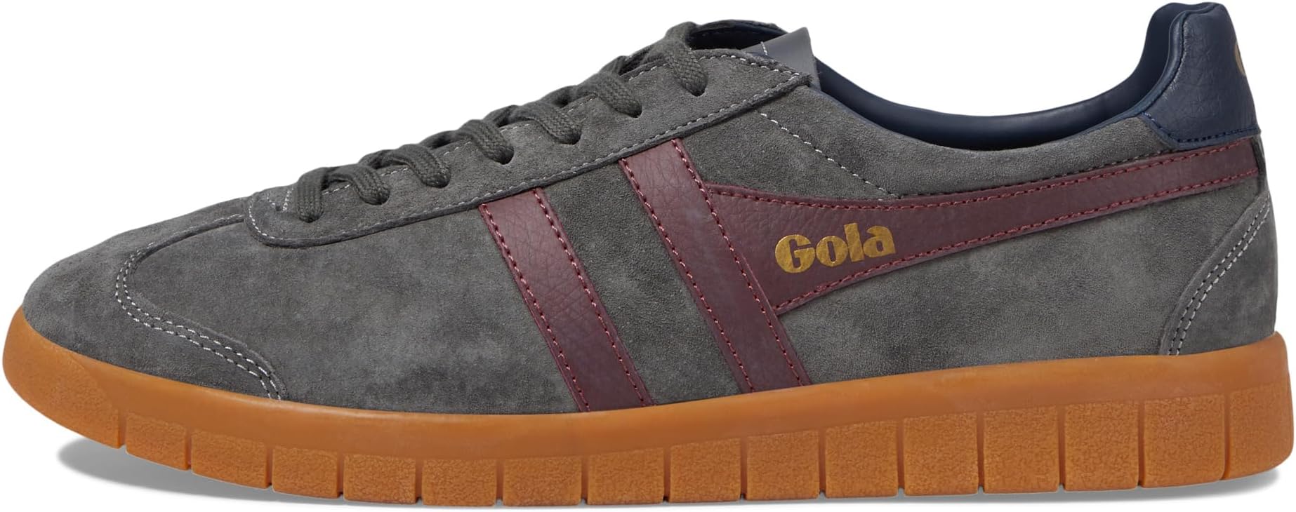 

Кроссовки Hurricane Suede Gola, цвет Ash/Burgundy/Navy/Gum