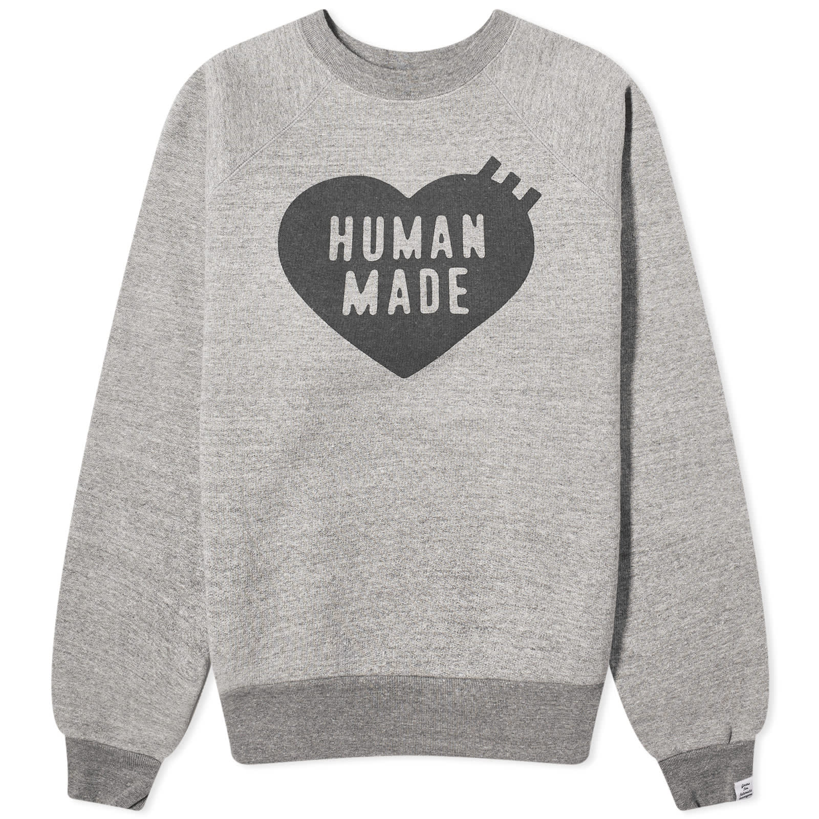 Свитшот Human Made Heart, серый худи human made heart logo white белый