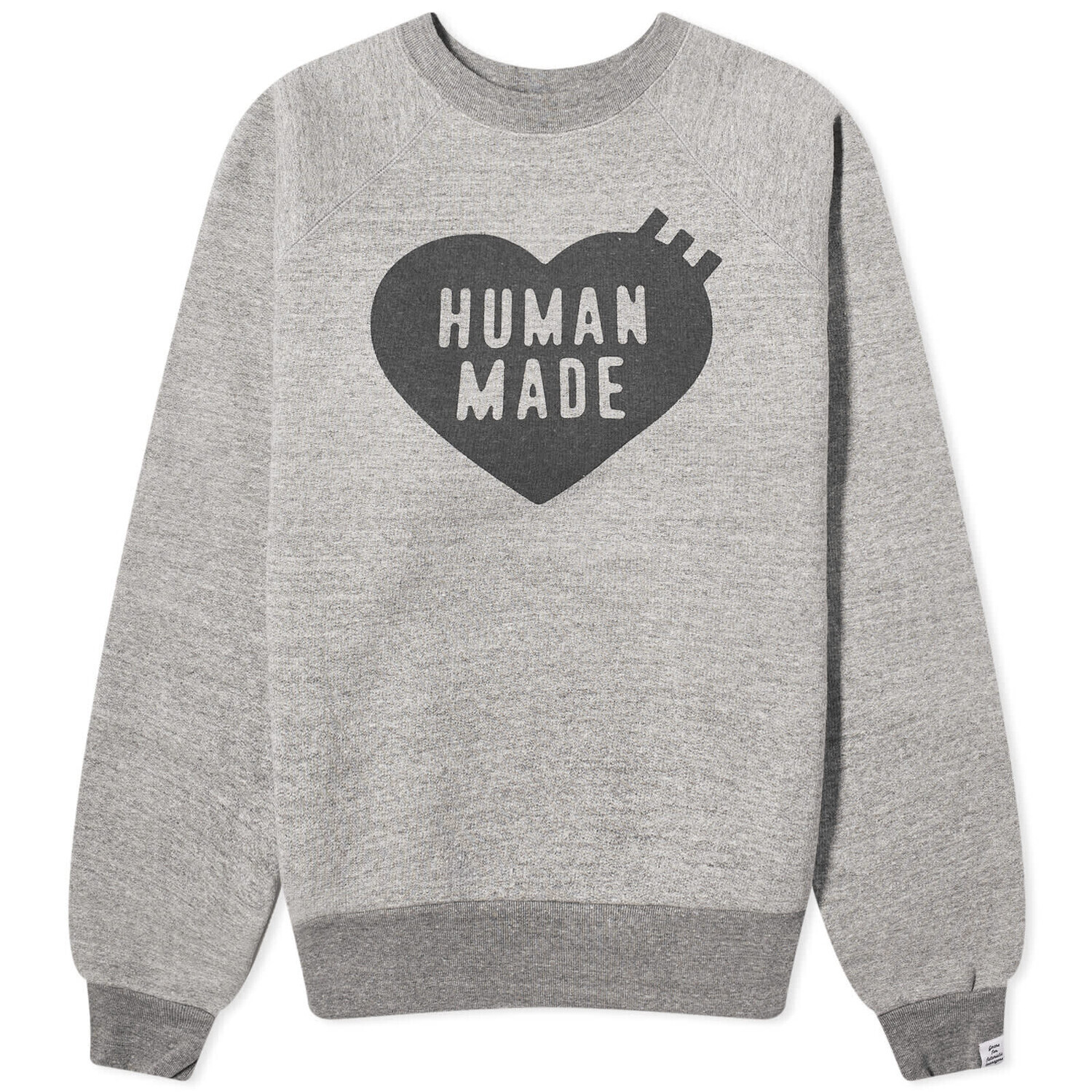 Свитшот Human Made Heart, серый свитшот human made hem line темно синий