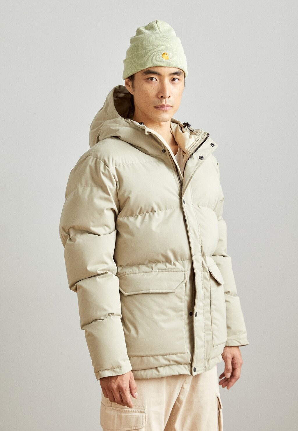 

Зимняя куртка PUFFER JACKET REVOLUTION, светло-серый