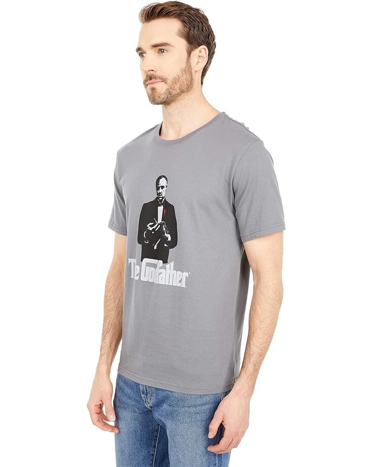 

Футболка Lucky Brand Godfather Cat Tee, цвет Pewter