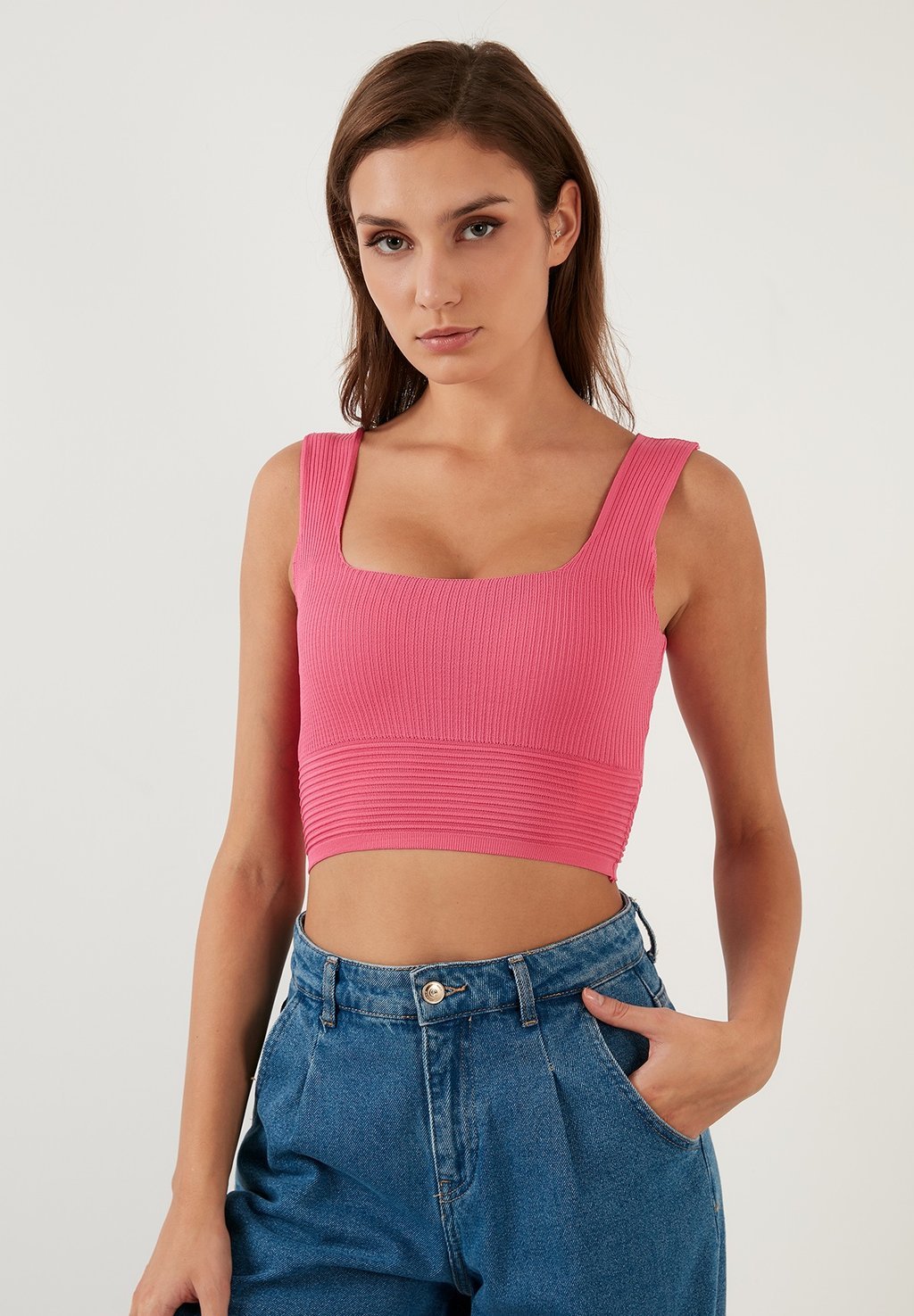 

Топ Regular Fit LELA, цвет fuchsia