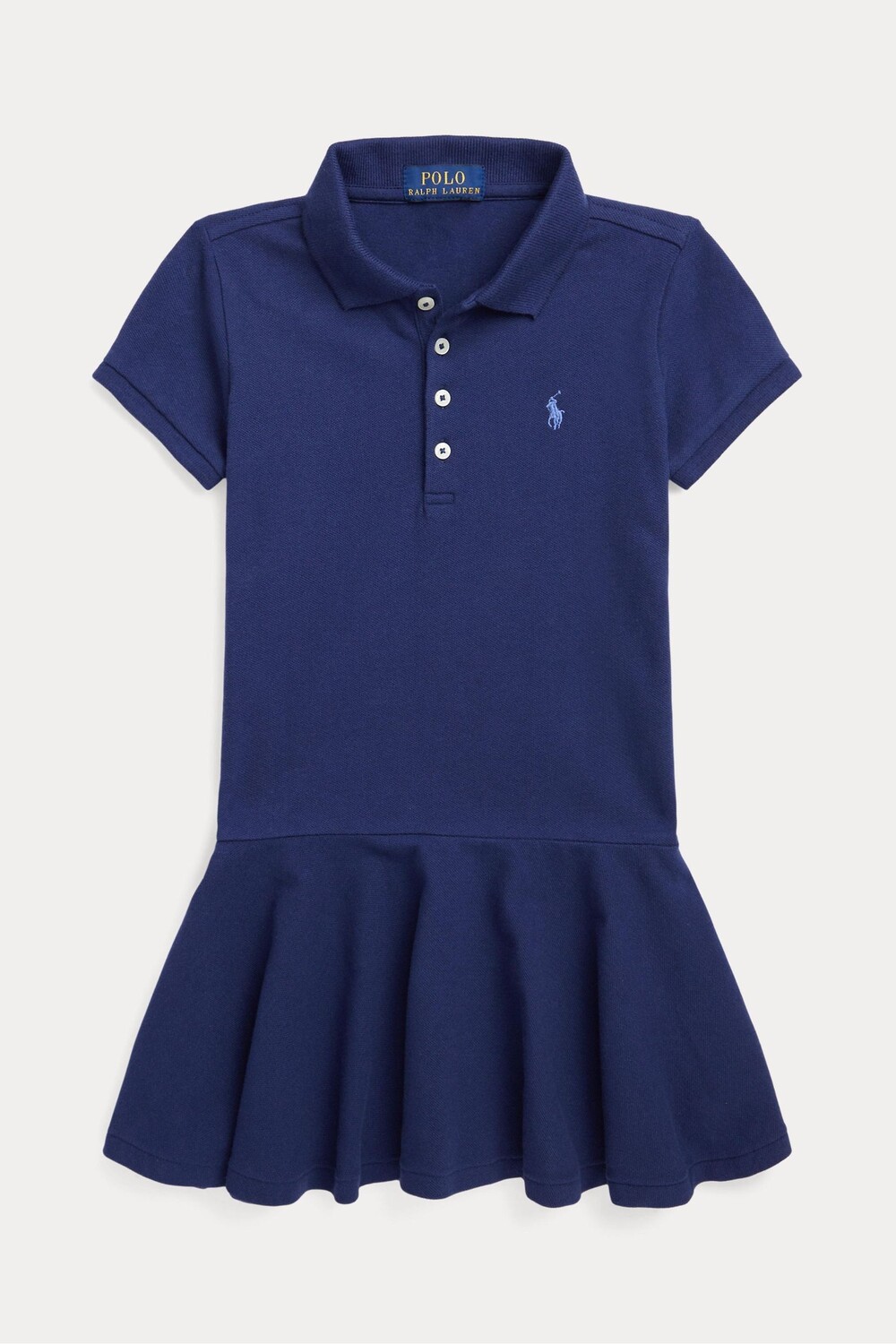 

Платье-поло для девочки темно-синего цвета Polo Ralph Lauren, синий