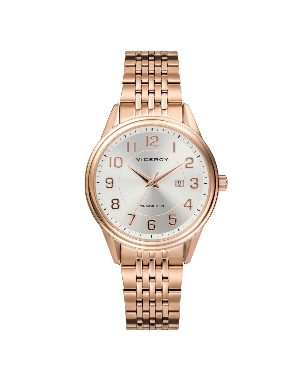 Женские часы Grand с 3 стрелками и IP-сталью розового цвета Viceroy, розовый
