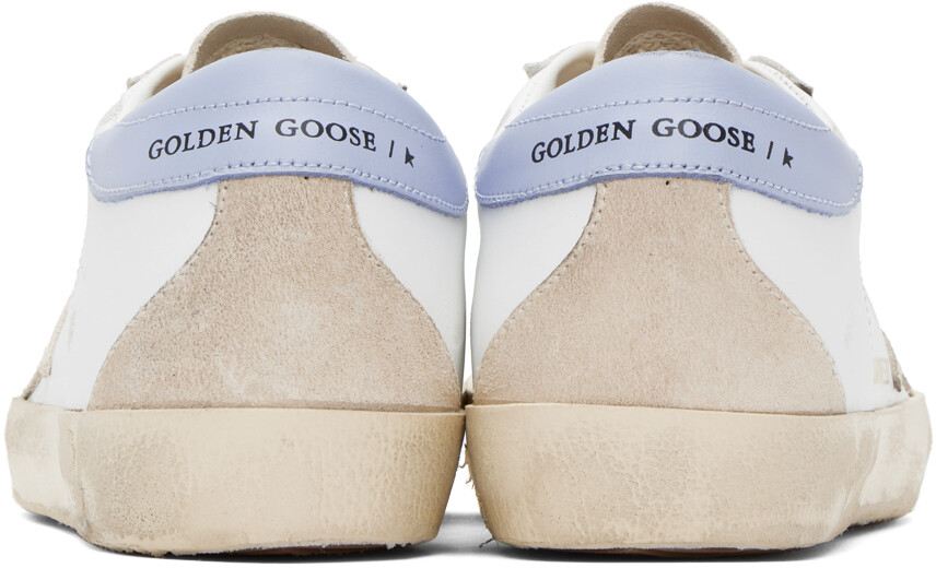

Эксклюзивные белые кроссовки Golden Goose SSENSE Super-Star, Белый;серый