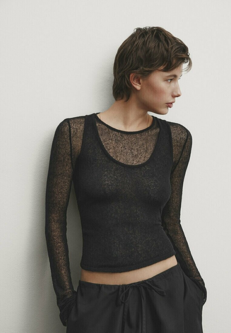

Свитер Massimo Dutti, черный