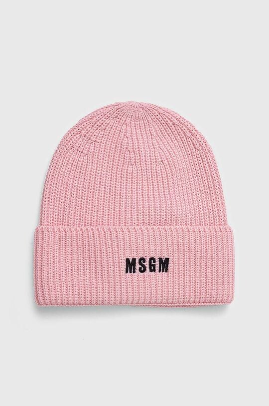 

Шерстяная шапка Msgm, розовый