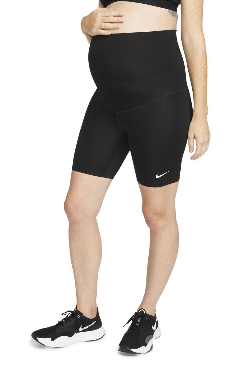 

Спортивные велосипедные шорты Dri-FIT для беременных NIKE, черно-белый
